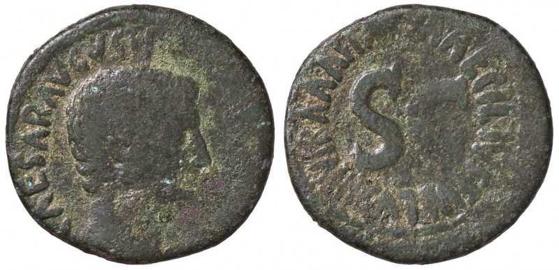 ROMANE IMPERIALI - Augusto (27 a.C.-14 d.C.) - Asse - Testa a d. /R SC entro scr...