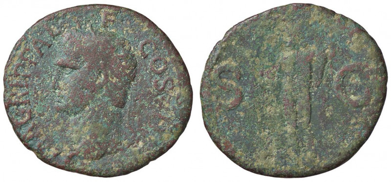 ROMANE IMPERIALI - Agrippa († 12 a C.) - Asse - Testa a s. con corona rostrale /...