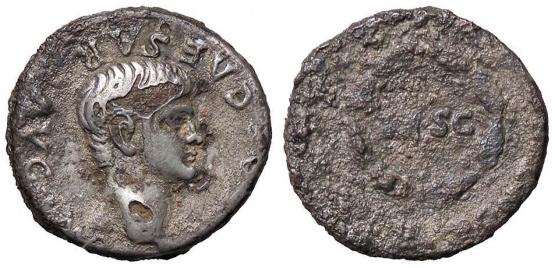 ROMANE IMPERIALI - Nerone (54-68) - Denario - Testa a d. /R Scritta intorno e en...