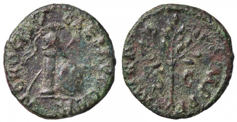 ROMANE IMPERIALI - Nerone (54-68) - Quadrante - Elmo su una colonna; dietro una ...