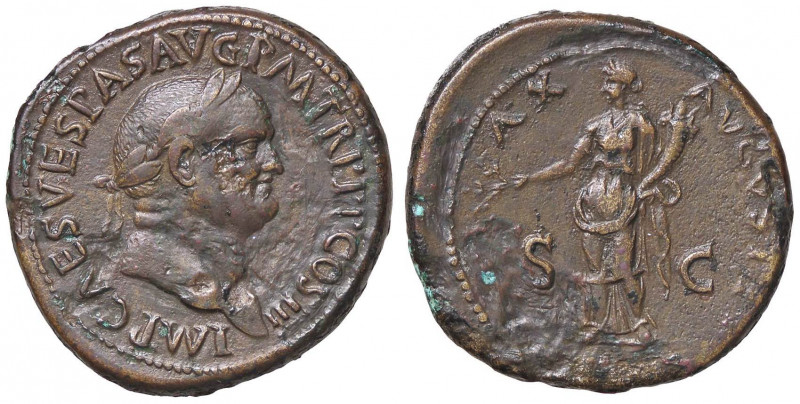 ROMANE IMPERIALI - Vespasiano (69-79) - Sesterzio - Testa laureata a d. /R La Pa...
