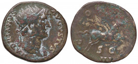 ROMANE IMPERIALI - Adriano (117-138) - Dupondio - Busto radiato a d. /R Pegaso in volo a d. C. 436 AE
 
meglio di MB