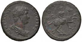 ROMANE IMPERIALI - Adriano (117-138) - Asse - Busto a d. /R Adriano a cavallo a d. con lancia (AE g. 12,65)
 
BB-SPL
