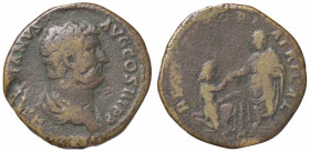 ROMANE IMPERIALI - Adriano (117-138) - Asse - Testa laureata a d. /R Adriano stante a s., rialza l'Africa inginocchiata (AE g. 10,83)
 
meglio di MB