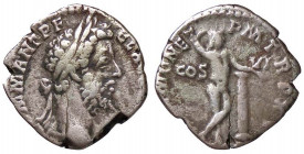 ROMANE IMPERIALI - Commodo (177-192) - Denario - Testa laureata a d. /R Apollo nudo stante a d. appoggiato a una colonna C. 22; RIC 205 (AG g. 2,16)
...