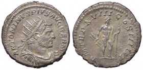 ROMANE IMPERIALI - Caracalla (198-217) - Antoniniano - Busto radiato e drappeggiato a d. /R Giove nudo stante a d. con fulmine e scettro C. 279 (AG g....