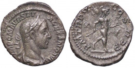 ROMANE IMPERIALI - Alessandro Severo (222-235) - Denario - Testa laureata a d. /R Marte andante a d. con lancia e trofeo (AG g. 2,82)
 
qSPL/SPL