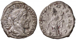ROMANE IMPERIALI - Massimino I (235-238) - Denario - Busto laureato e corazzato a d. /R La Provvidenza stante a s. con bacchetta e cornucopia, ai suoi...