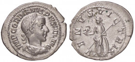 ROMANE IMPERIALI - Gordiano III (238-244) - Denario - Busto laureato e drappeggiato a d. /R Venere stante a s. con elmo, scettro trasversale e scudo C...