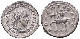 ROMANE IMPERIALI - Traiano Decio (249-251) - Antoniniano - Busto radiato e corazzato a d. /R Traiano Decio a cavallo a s. con scettro e la mano d. alz...