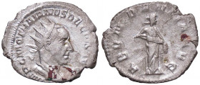 ROMANE IMPERIALI - Traiano Decio (249-251) - Antoniniano - Busto radiato e drappeggiato a d. /R L'Abbondanza stante a d. vuota la cornucopia C. 2; RIC...