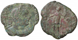 ROMANE IMPERIALI - Valeriano I (253-260) - Sesterzio - Busto laureato e drappeggiato a d. /R Il Valore stante a s. con lancia e scudo C. 269; RIC 182 ...