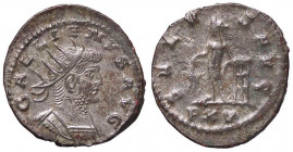ROMANE IMPERIALI - Gallieno (253-268) - Antoniniano - Busto radiato e drappeggiato a d. /R Apollo stante a s. con ramo si appoggiata ad un altare RIC ...