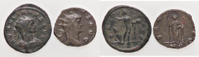 ROMANE IMPERIALI - Gallieno (253-268) - Antoniniano - Busto radiato e drappeggiato a d. /R La Libertà stante a s. con gambe incrociate appoggiata a un...