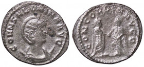 ROMANE IMPERIALI - Salonina (moglie di Gallieno) - Antoniniano - Busto diademato a d. su crescente /R Gallieno e Salonina affrontati si danno la mano ...