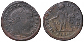 ROMANE IMPERIALI - Costanzo I (Cloro) (305-306) - Follis (Siscia) - Testa laureata a d. /R Ercole con clava e pelle di leone C. 151 (MI g. 9,88)
 
B...