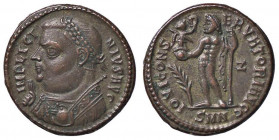 ROMANE IMPERIALI - Licinio I (308-324) - Follis (Nicomedia) - Busto laureato a s con mantello imperiale /R Giove stante a s. con Vittoria e scettro; a...