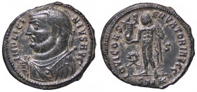 ROMANE IMPERIALI - Licinio I (308-324) - Follis ridotto (Cizico) - Busto laureato, drappeggiato e corazzato a s. con fulmine e scettro /R Giove stante...