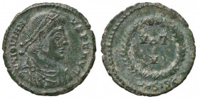 ROMANE IMPERIALI - Gioviano (363-364) - AE 3 (Siscia) - Busto diademato e drappeggiato a d. /R Corona inscritta C. 31 (AE g. 2,65) Patina verde
 Pati...