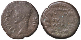 ROMANE PROVINCIALI - Augusto (27 a.C.-14 d.C.) - AE 26 (Iulia Traducta) - Busto a s. /R IVLIA/TRAD entro corona (AE g. 8,01)
 
meglio di MB