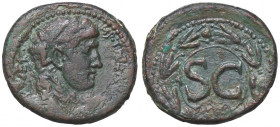 ROMANE PROVINCIALI - Augusto (27 a.C.-14 d.C.) - AE 24 (Antiochia) - Testa nuda a d. /R SC entro corona S. Cop. 152; Sear 4260 (AE g. 16,69)
 
BB-SP...
