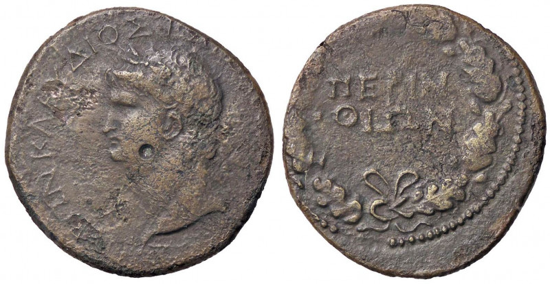 ROMANE PROVINCIALI - Nerone (54-68) - AE 32 (Perinthos-Tracia) - Testa laureata ...