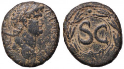 ROMANE PROVINCIALI - Nerone (54-68) - AE 20 (Seleuci e Pieria) - Testa laureata a d. /R SC entro corona RPC 4297 (AE g. 6,7)
 
BB