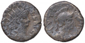 ROMANE PROVINCIALI - Nerone (54-68) - Tetradracma (Alessandria) - Testa radiata a d. /R Busto di Roma a d. Dattari 246; RPC 5293 (MI g. 10,78)
 
qBB...