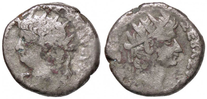 ROMANE PROVINCIALI - Nerone e Augusto - Tetradracma (Alessandria) - Testa radiat...