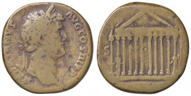 ROMANE PROVINCIALI - Adriano (117-138) - AE 30 - Testa laureata a d. /R Tempio a dodici colonne RIC 783 (AE g. 23,94)
 
MB