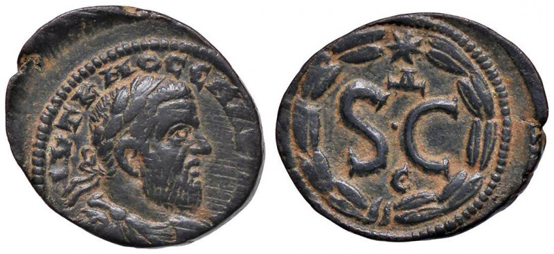 ROMANE PROVINCIALI - Macrino (217-218) - AE 18 (Antiochia) - Busto laureato a d....