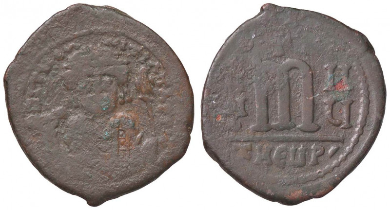 BIZANTINE - Tiberio II (578-582) - Follis (Antiochia) Sear 448 (AE g. 11,41)
 ...