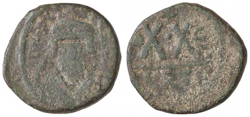BIZANTINE - Eraclio (610-641) - Mezzo follis (Cartagine) Ratto 1333/4; Sear 872 ...