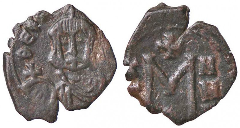 BIZANTINE - Teofilo (829-832) - Follis (Siracusa) Ratto 1829; Sear 1681 (AE g. 1...