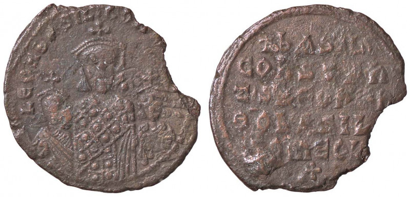 BIZANTINE - Basilio I (867-868) - Follis Sear 1713 (AE g. 5,22)
 
qBB