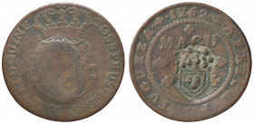 ESTERE - ANGOLA - Jose I (1750-1777) - Quarto di macuta 1762 Kr. 10 R CU
 
qBB