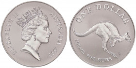 ESTERE - AUSTRALIA - Elisabetta II (1952) - Dollaro 1993 - Canguro Kr. 211.1 AG
 
FDC