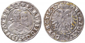 ESTERE - AUSTRIA - Ferdinando III (1637-1657) - 3 Kreuzer 1637 AG
 
BB