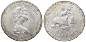 ESTERE - BAHAMAS - Elisabetta II (1952) - 10 Dollari 1973 - Caravella Kr. 42 AG
 
FDC