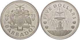 ESTERE - BARBADOS - Elisabetta II (1952) - 5 Dollari 1973 Kr. 16a AG Segnetti
 Segnetti
FS