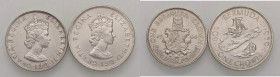 ESTERE - BERMUDA - Elisabetta II (1952) - Corona 1959 e 1964 Kr. 13/14 AG Lotto di 2 monete
 Lotto di 2 monete
qFDC÷FDC