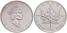 ESTERE - CANADA - Elisabetta II (1952) - 5 Dollari 1997 Kr. 187 AG
 
FDC
