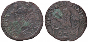 ZECCHE ITALIANE - BOLOGNA - Urbano VIII (1623-1644) - Mezzo bolognino 1624 CNI 3; Munt. 237 R CU
 
MB-BB