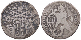 ZECCHE ITALIANE - BOLOGNA - Alessandro VII (1655-1667) - Lira 16?? R AG
 
meglio di MB