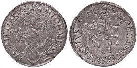 ZECCHE ITALIANE - CARMAGNOLA - Michele Antonio di Saluzzo (1504-1528) - Cornuto CNI 47/101; MIR 146 R (AG g. 5,51) Lievi striature di conio al D/
 Li...