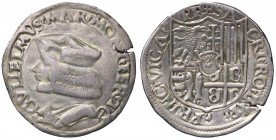 ZECCHE ITALIANE - CASALE - Guglielmo II Paleologo (1494-1518) - Testone CNI 29/32 e 35/40; MIR 185 R (AG g. 9,23) Da incastonatura
 Da incastonatura...