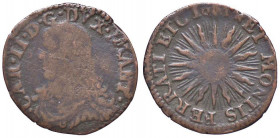 ZECCHE ITALIANE - CASALE - Carlo II Gonzaga (1647-1665) - Soldo 1661 CNI 10/13; MIR 361 MI
 
MB-BB