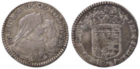 SAVOIA - Vittorio Amedeo II (reggenza, 1675-1680) - Mezza lira 1679 MIR 839e R AG
 
qBB
