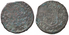 SAVOIA - Vittorio Amedeo II (secondo periodo, 1680-1730) - 2,5 Soldi 1691 MIR 872a NC MI Sedimenti
 Sedimenti
MB-BB