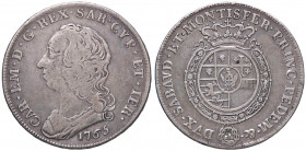 SAVOIA - Carlo Emanuele III (1730-1773) - Scudo 1765 Mont. 171 R AG
 
qBB/BB